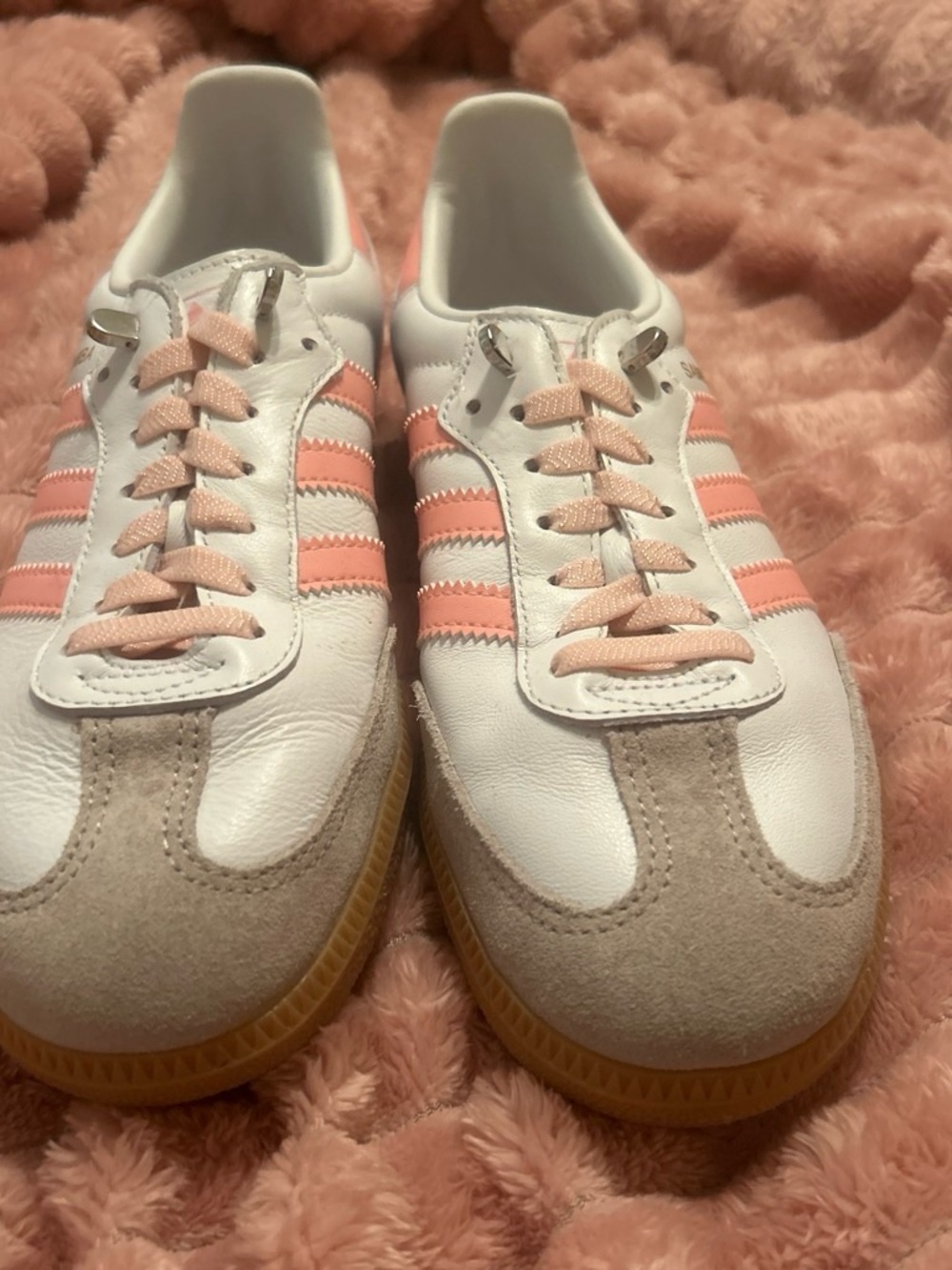 White and Blush adidas Women's Sneakers